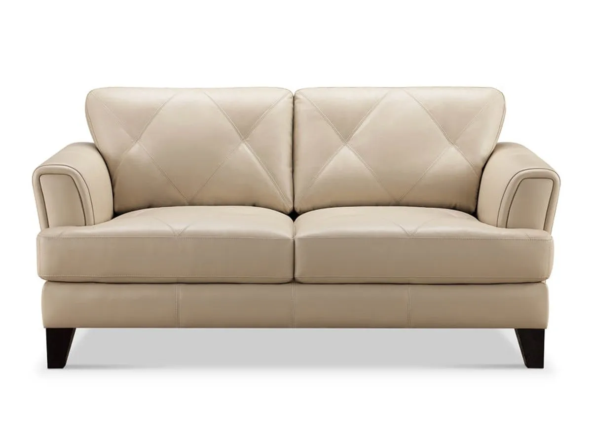 Swinton Leather Loveseat