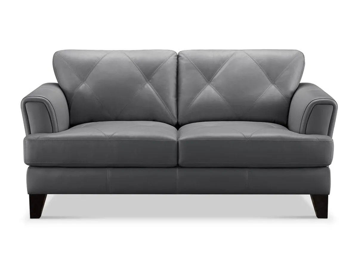 Swinton Leather Loveseat