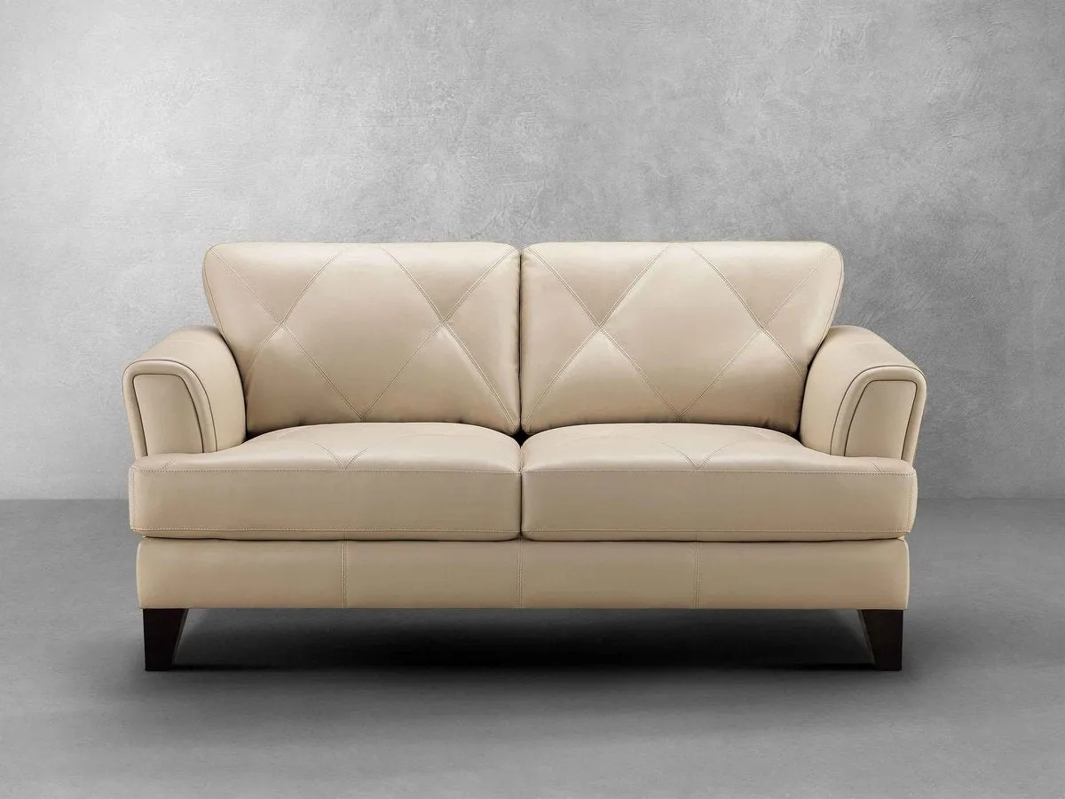 Swinton Leather Loveseat