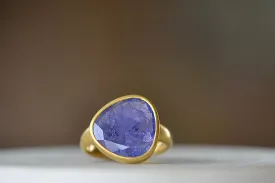 Tanzanite Greek Ring