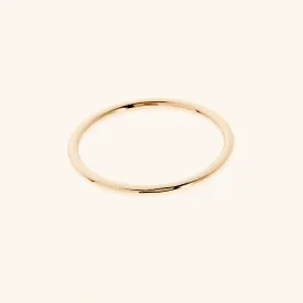 Thin Ring Band - 14K Solid Gold