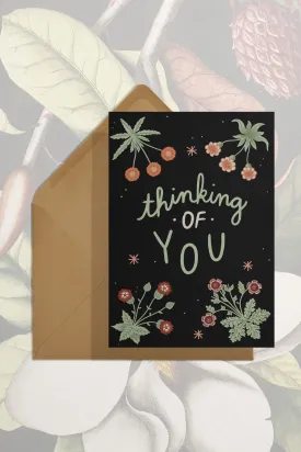 Thinking of You (Morris Flowers) Card