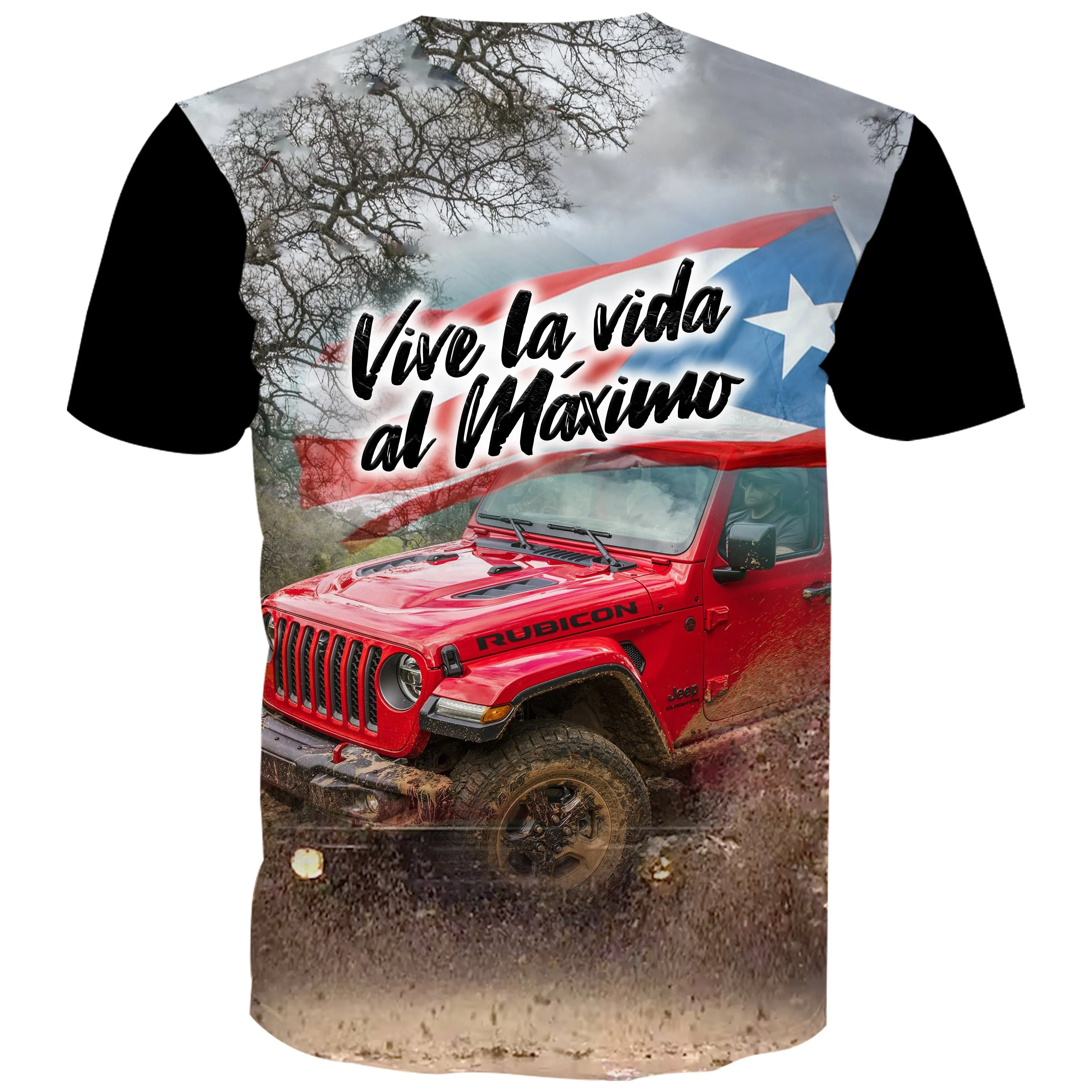 Viva la Vida al Máximo - Puerto Rico Flag T-Shirt