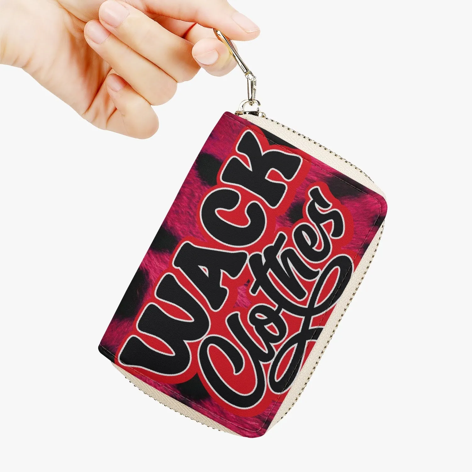 Wacky Short Type Zipper Card Holder