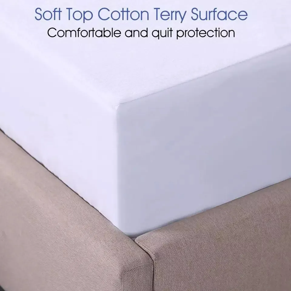 Waterproof Mattress Protector Cover Terry Cotton